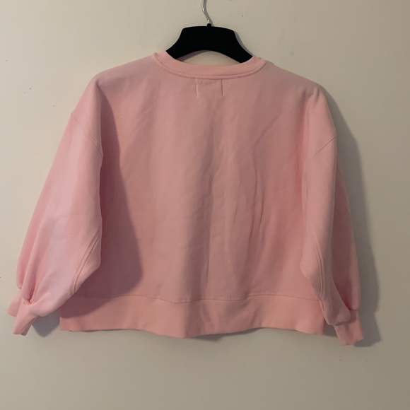 Judith March Miss to Mrs Bride to be Sweatshirt Size M cropped oversized Pink - Picture 4 of 6